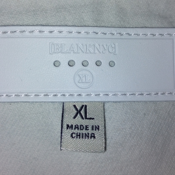 NWT Blanknyc Lost In Paradise Denim Graphic Art Oversized Jacket XL Beach - Picture 5 of 9